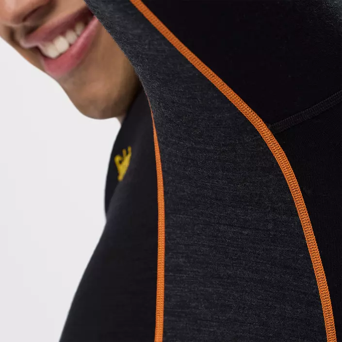 Snickers långärmad underställströja med merinoull 9480, Black/Anthracite Melange, large image number 8