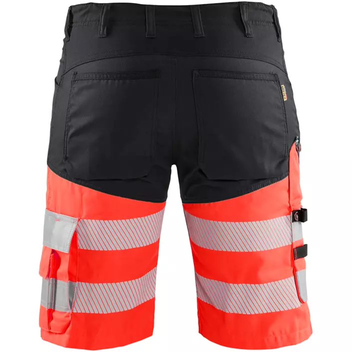 Blåkläder arbejdsshorts, Sort/Hi-Vis Rød, large image number 2
