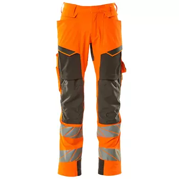 Mascot Accelerate Safe work trousers full stretch, Hi-vis Orange/Dark anthracite