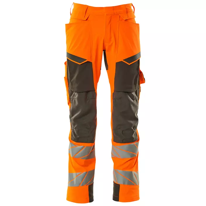 Mascot Accelerate Safe work trousers full stretch, Hi-vis Orange/Dark anthracite, large image number 0