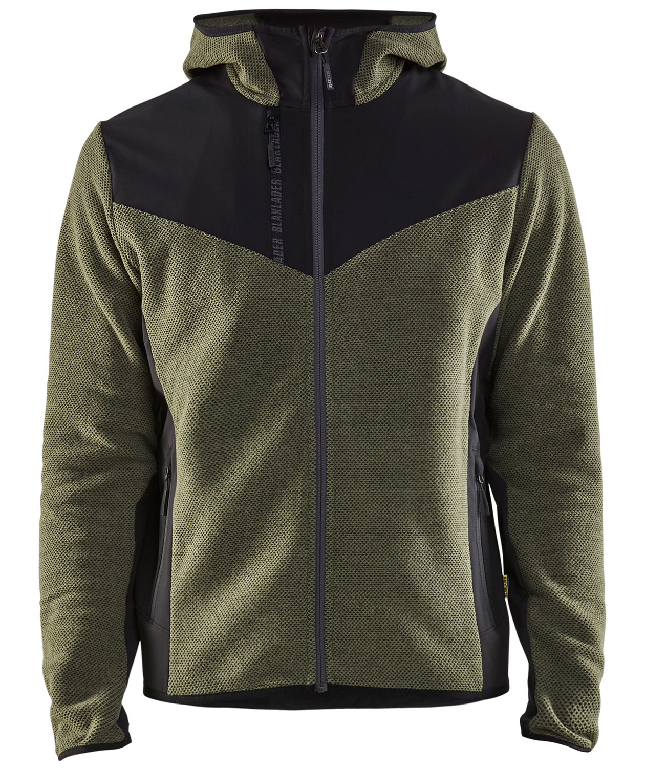 Bl&aring;kl&auml;der knitted jacket, Autumn green/Black