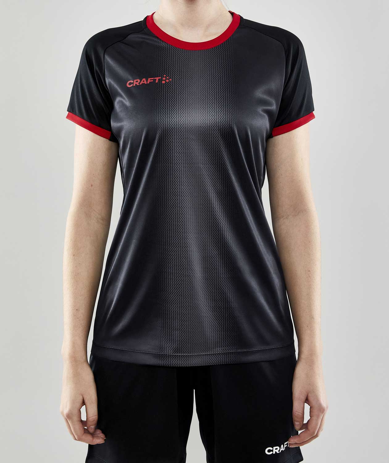 Craft Progress 2.0 Graphic Jersey Damen T-Shirt, Schwarz/Rot, large image number 1