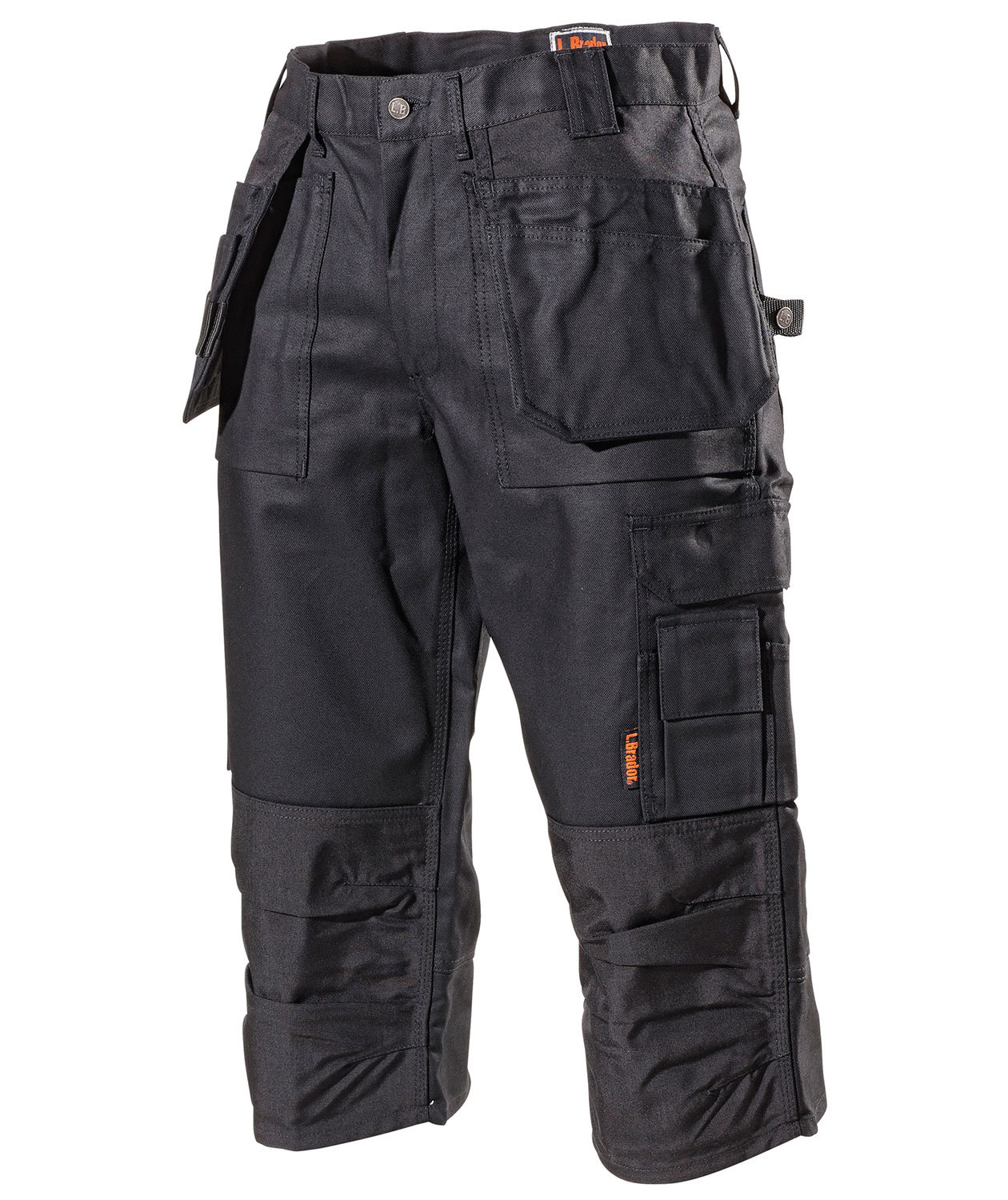 L.Brador women&acute;s craftsman knee pants 121B, Black, large image number 0