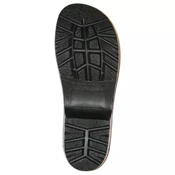 Euro-Dan PU-Wood clogs without heel cover, Black