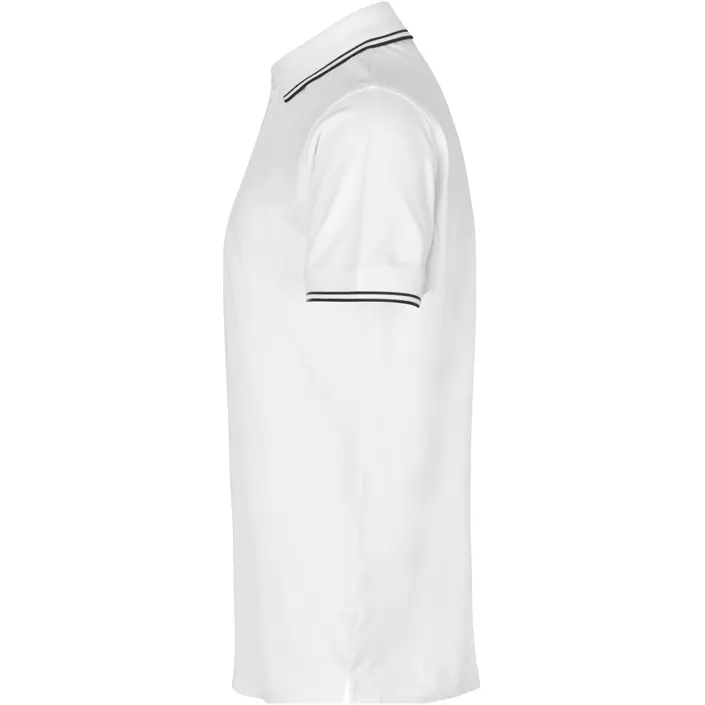 ID Stretch polo T-shirt med kontrast, Hvid, large image number 2