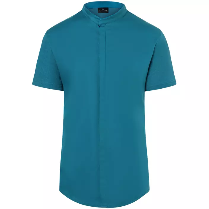 Karlowsky DIAMOND CUT® Avantgarde kortärmad kockjacka, Dark Petrol, large image number 0