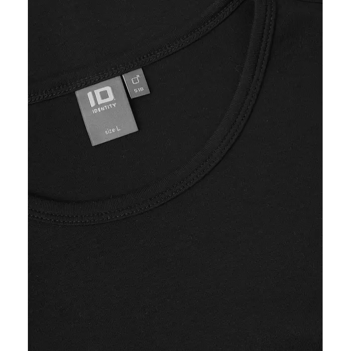 ID Interlock langärmeliges T-Shirt, Schwarz, large image number 3