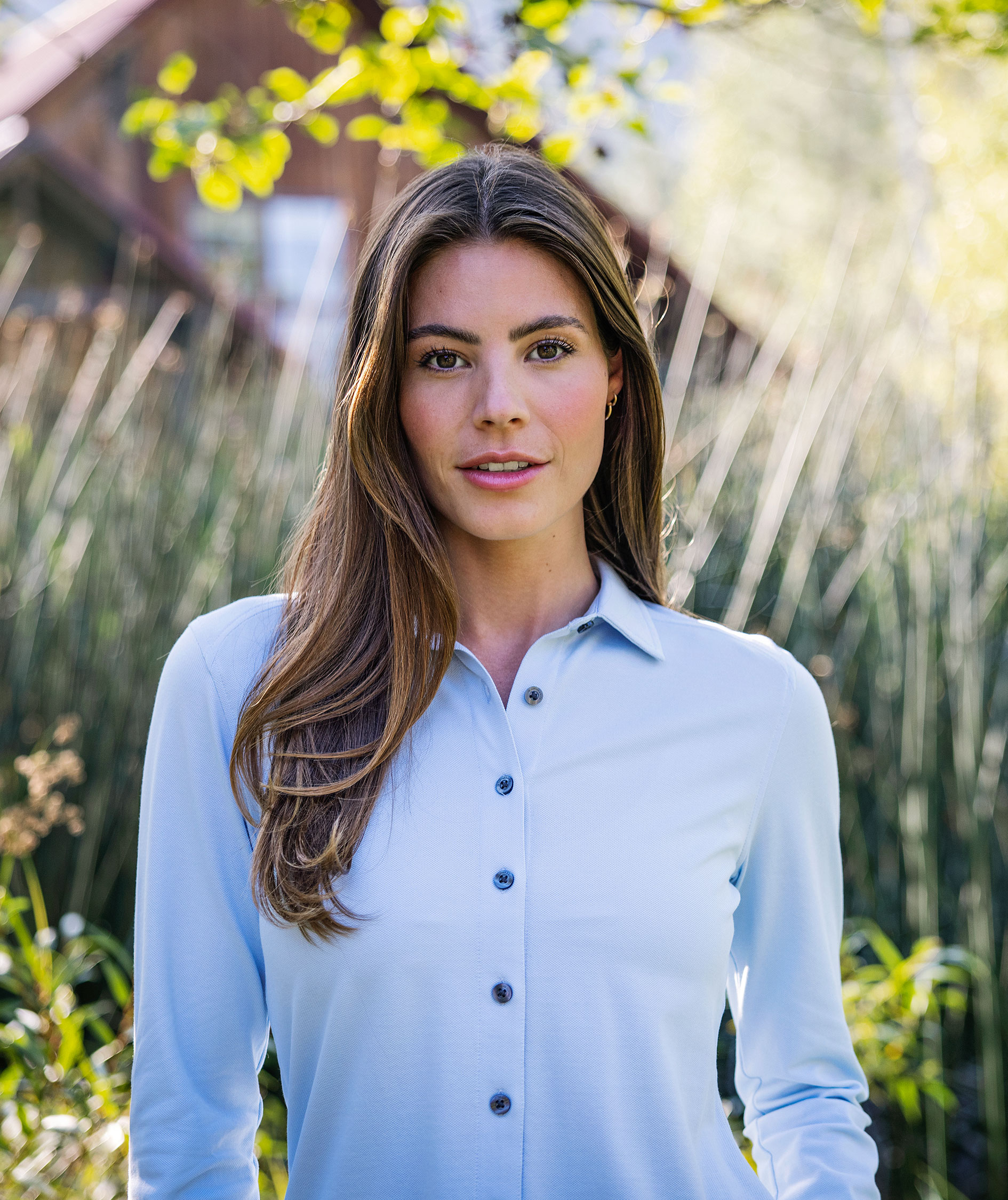 Cutter & Buck Advantage Slim fit women's shirt, Heaven Blue