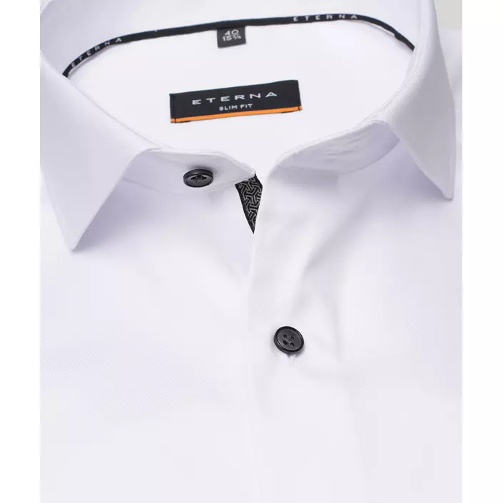 Eterna Cover Slim fit shirt with contrast, White, large image number 3