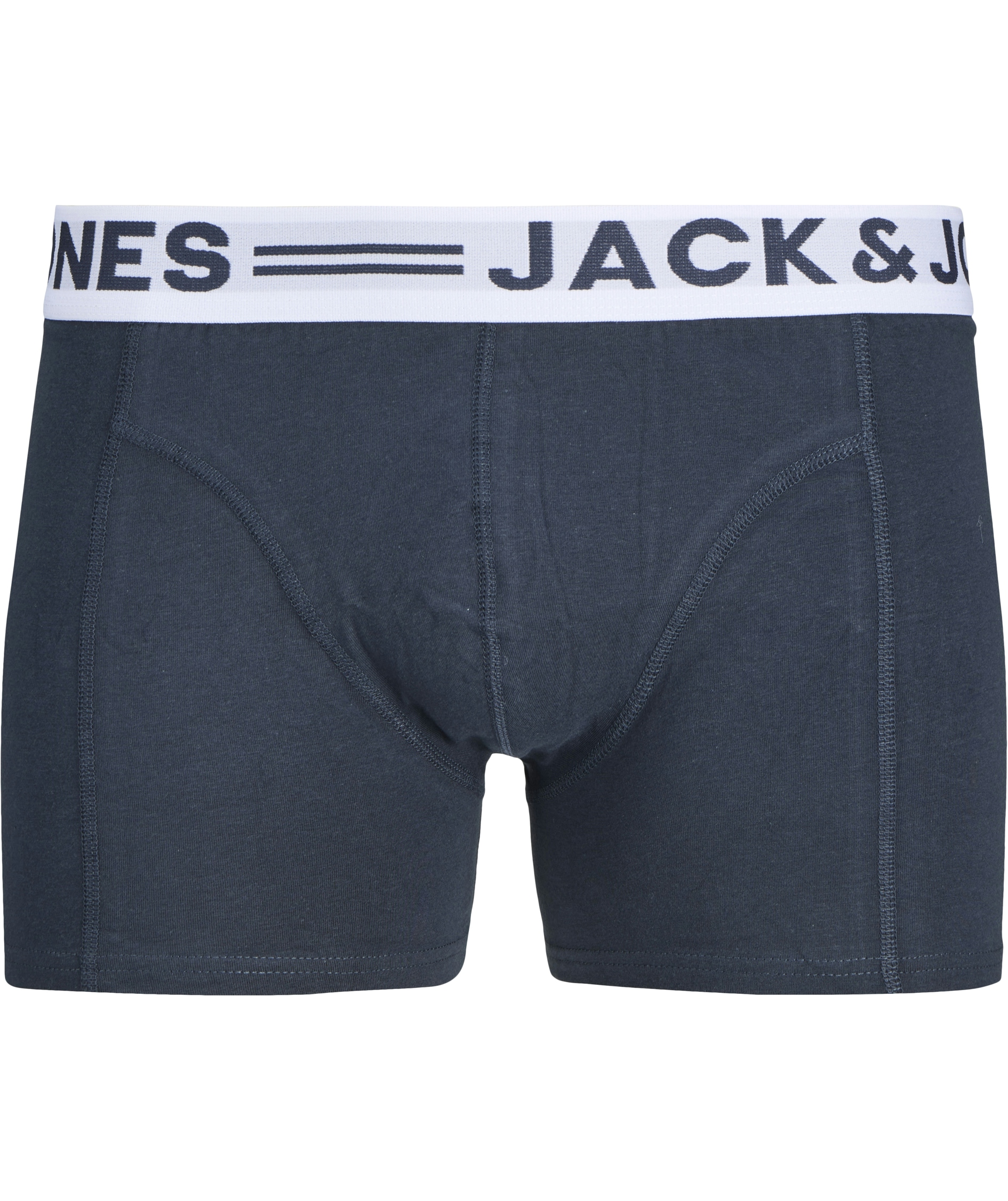 Jack & Jones Sense 3-pak boxershorts, Light Grey Melange/Dress Blues/Salsa, large image number 3