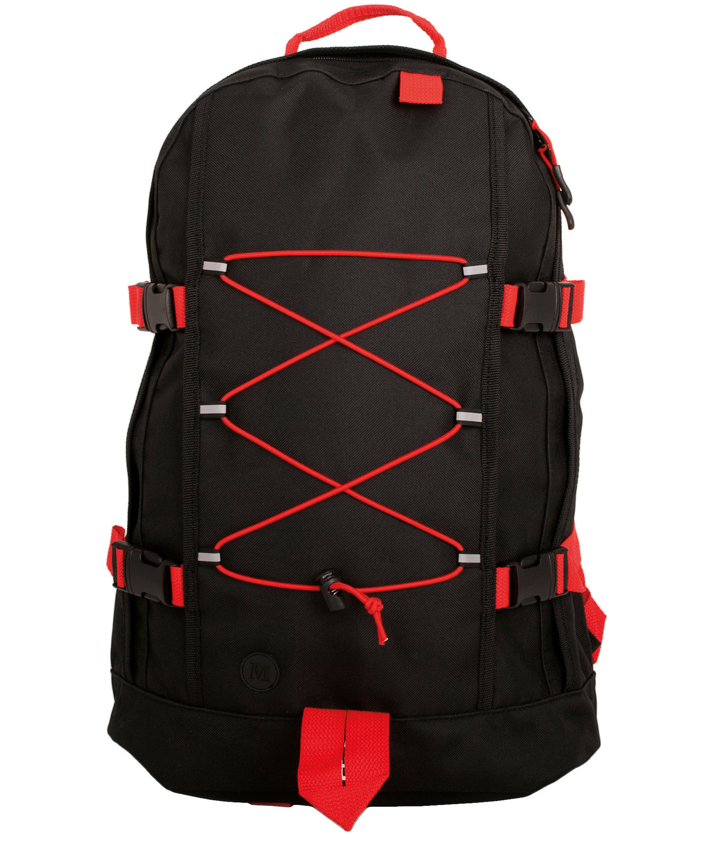 Momenti K2 backpack 25L, Black/Red, Black/Red, swatch