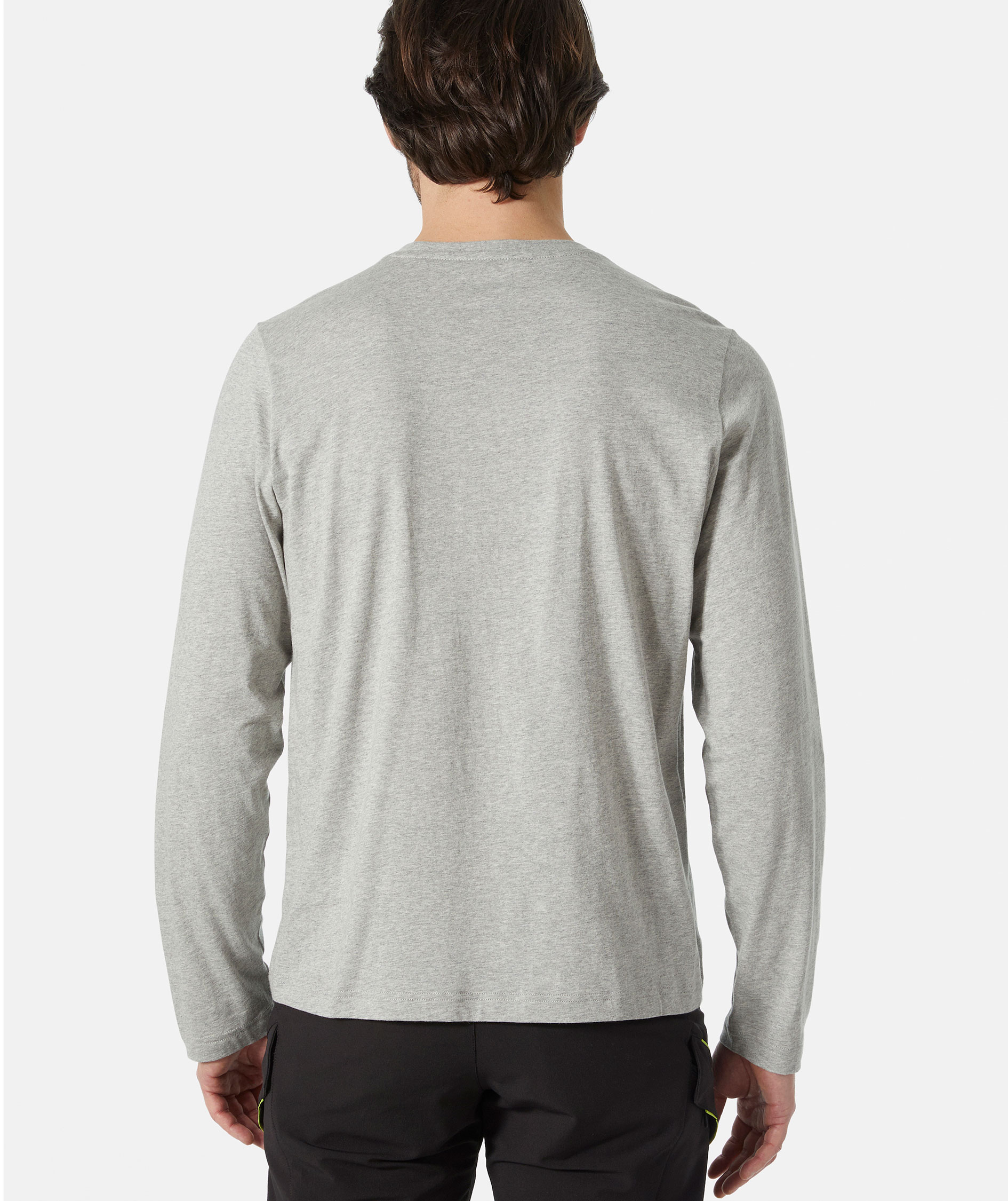 Helly Hansen Classic langermet T-skjorte, Grey melange, large image number 3