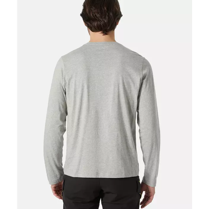 Helly Hansen Classic langermet T-skjorte, Grey melange, large image number 3