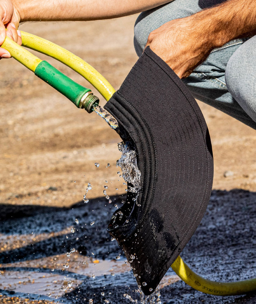 Ergodyne Chill-Its 8939 cooling bucket hat, Black, Black, large image number 3