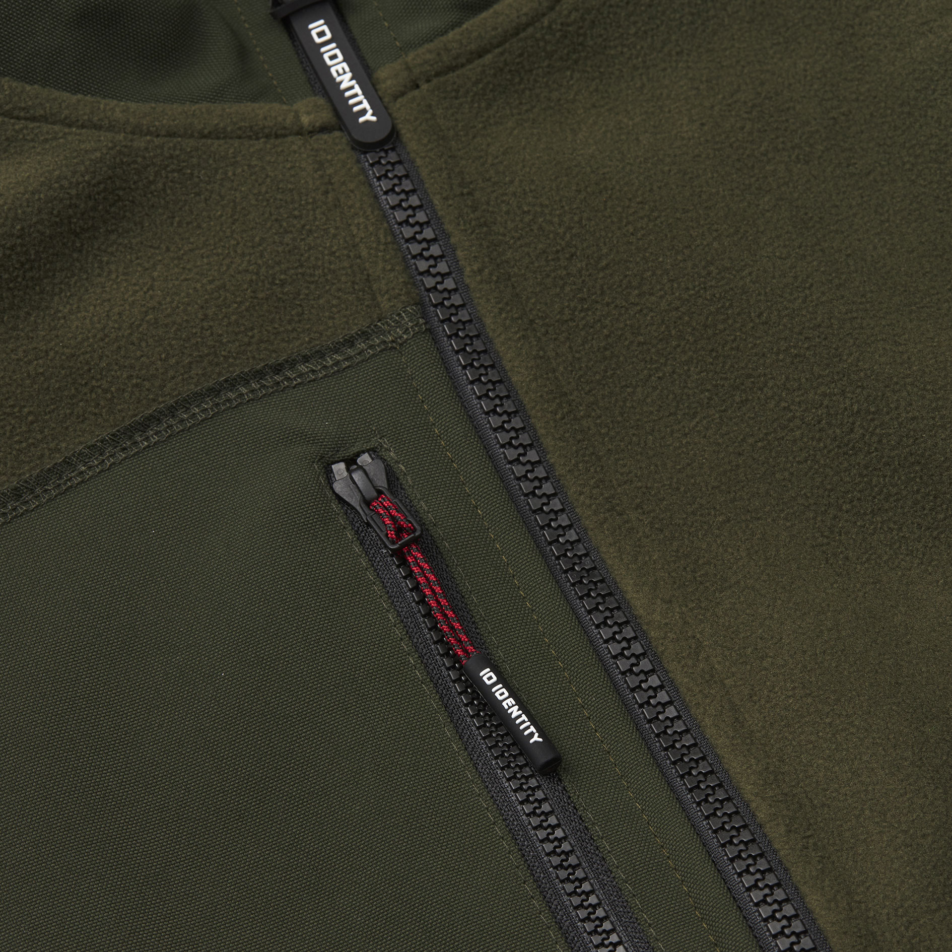 ID Fleece jacket, Olive, large image number 3