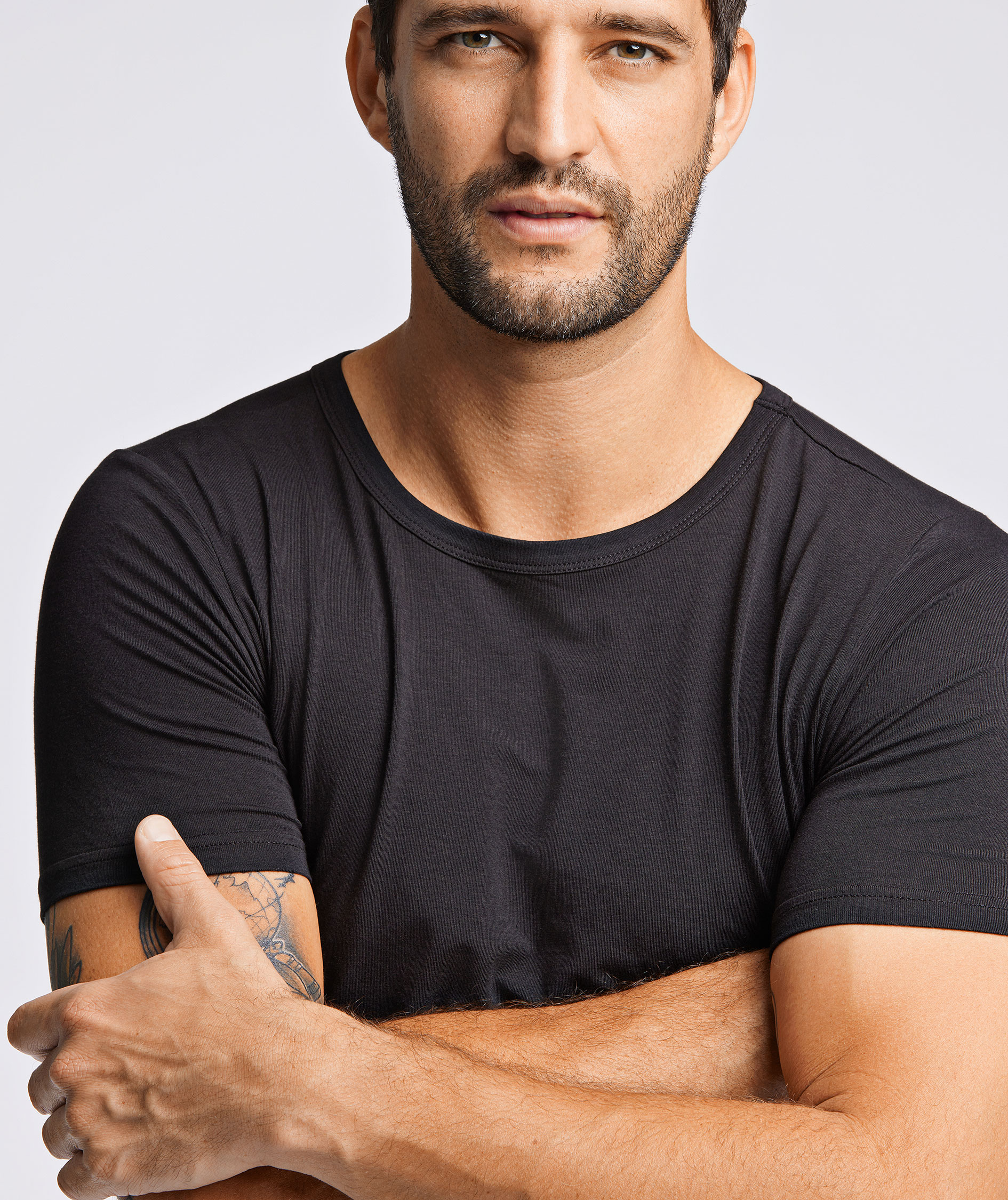 Lindbergh Basic 2-pack T-shirt, Black, large image number 3