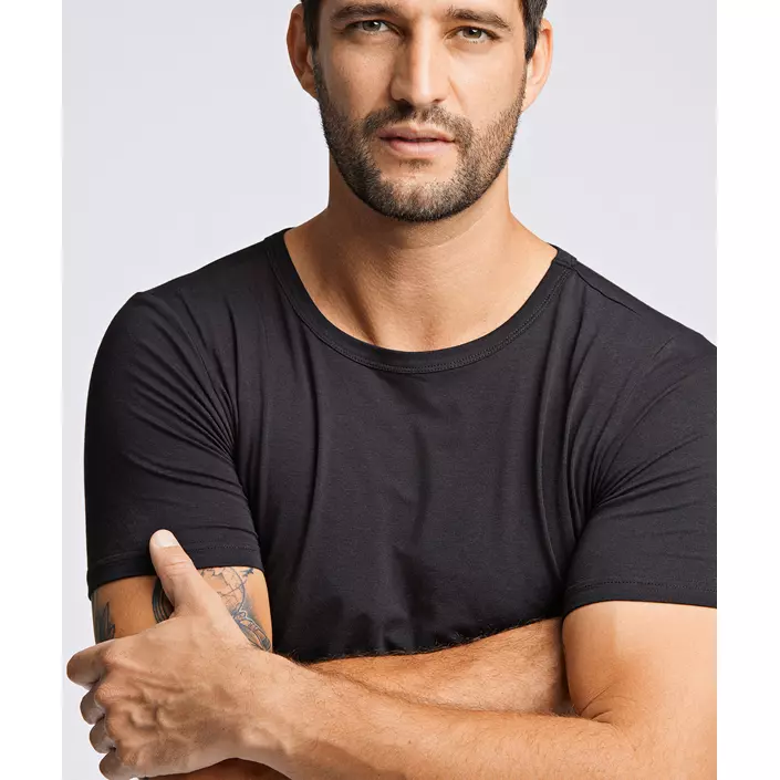 Lindbergh Basic 2-pack T-shirt, Black, large image number 3