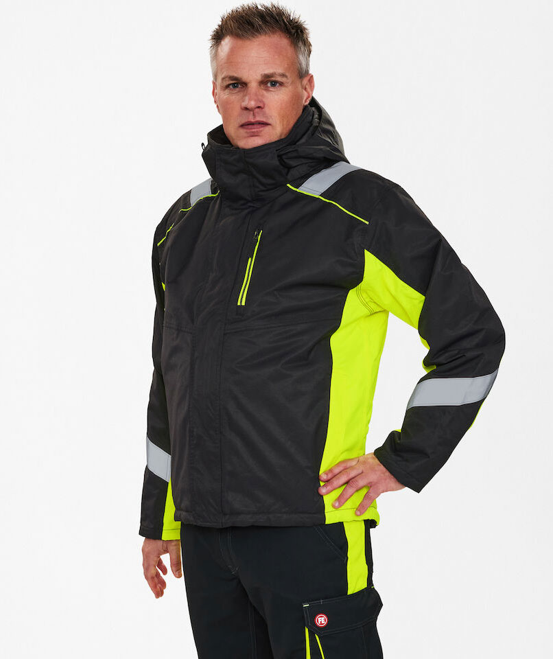 Engel Cargo winter jacket, Black/Yellow, large image number 1