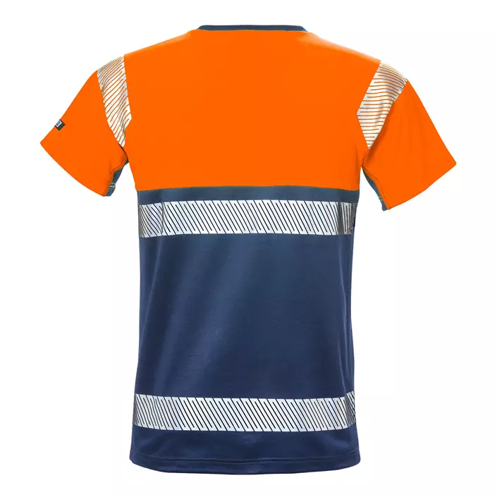 Fristads T-Shirt 7518 THV, Hi-vis Orange/Marine, large image number 1