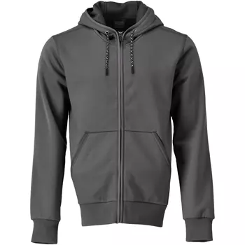 Mascot Customized hoodie with zipper, Stone grey