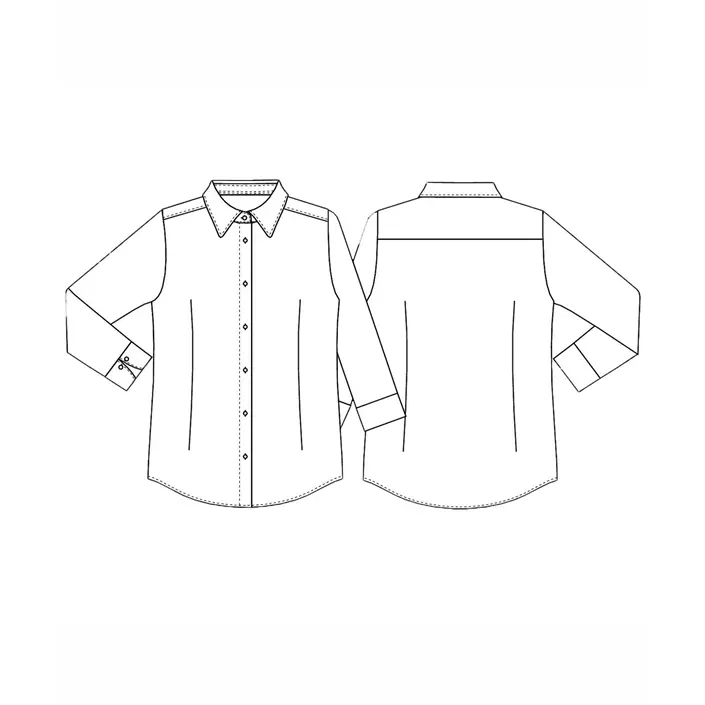 Kentaur modern fit service dameskjorte, 7/8 ermer, Hvit, large image number 2