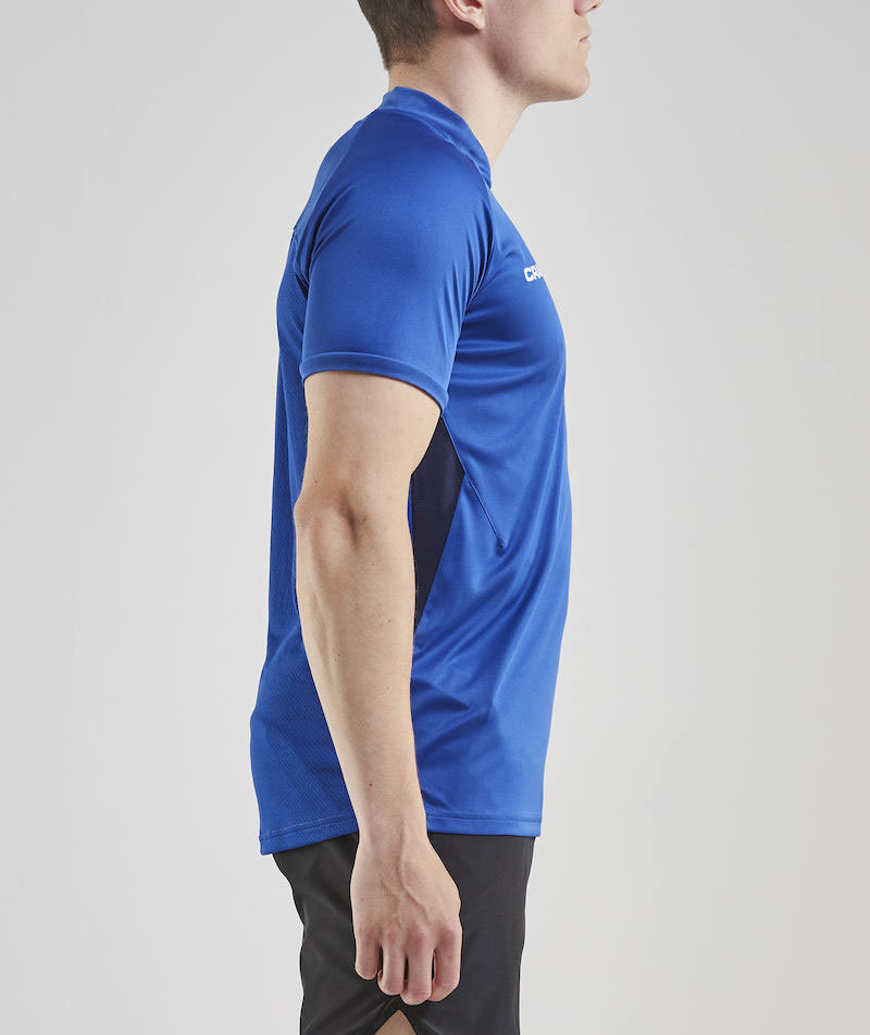 Craft Pro Control Impact polo T-shirt, Navy/Club cobolt, large image number 3