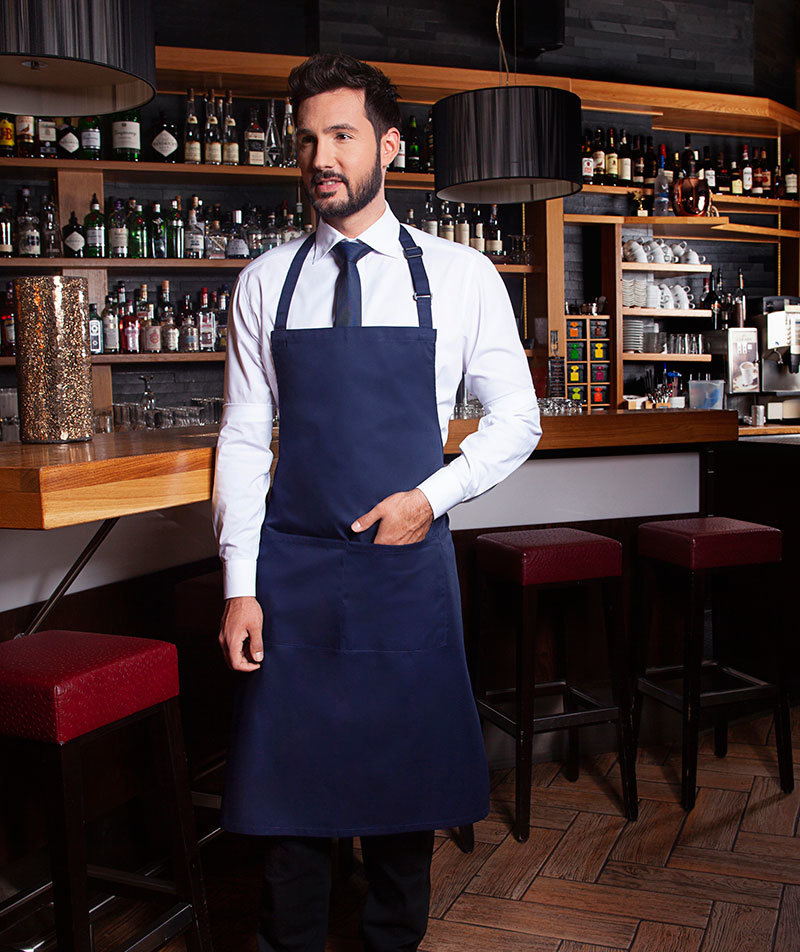 Karlowsky Basic sm&aelig;kforkl&aelig;de med lommer, Navy