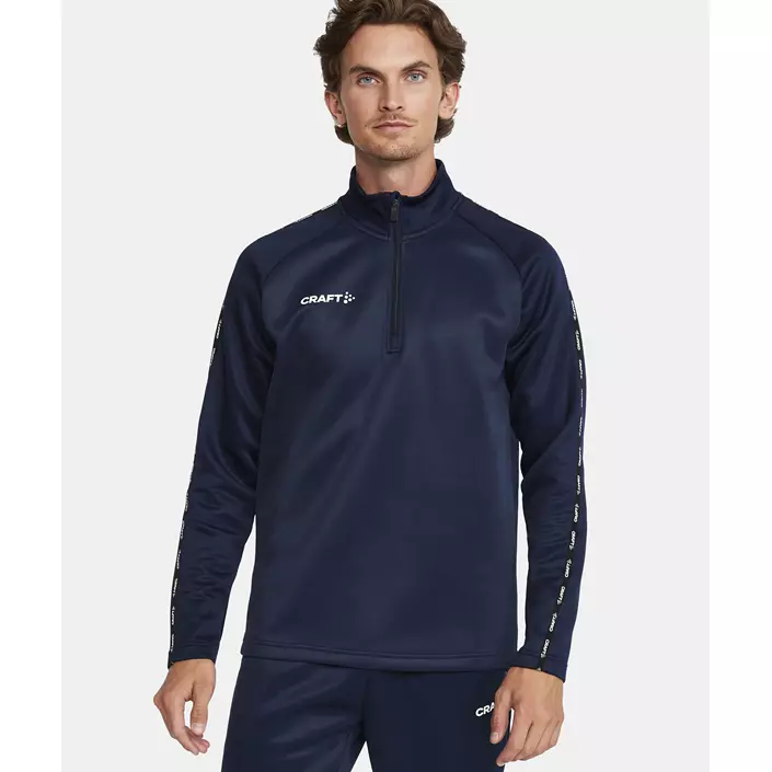 Craft Squad 2.0 halfzip training pullover, Navy, large image number 4
