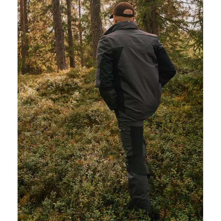 Pinewood Finnveden Trail Hybrid bukser, Sort/Mørk Antracitgrå, large image number 3