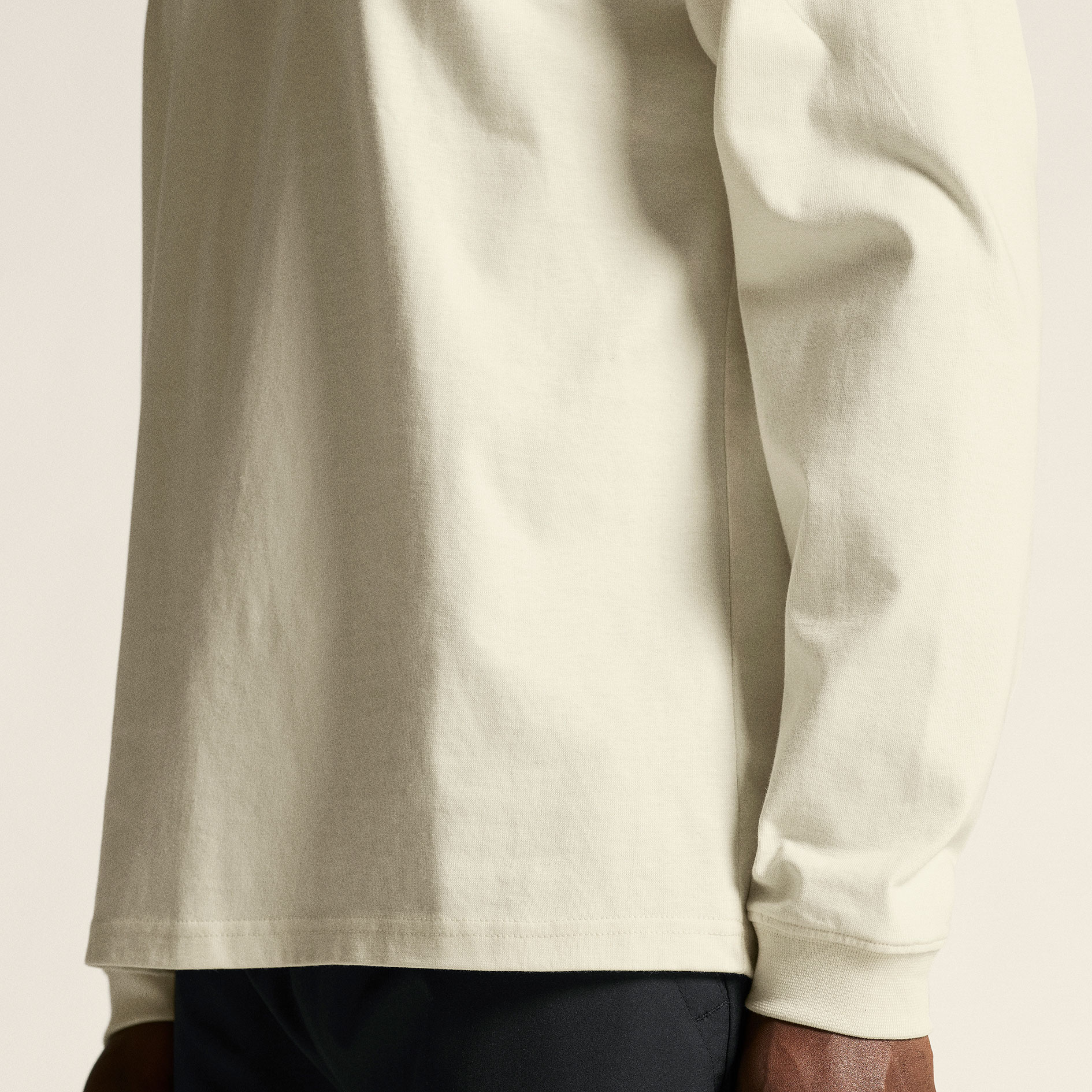 Craft Frequent Heavy lang&aelig;rmet T-shirt, Tofu, large image number 4