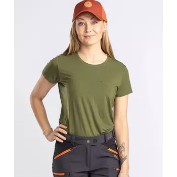 Pinewood Active Fast-Dry dame T-shirt, Pine green