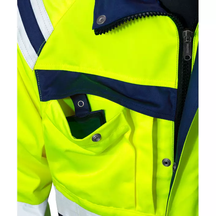 Fristads arbetsjacka dam 4129, Varsel gul/marinblå, large image number 2