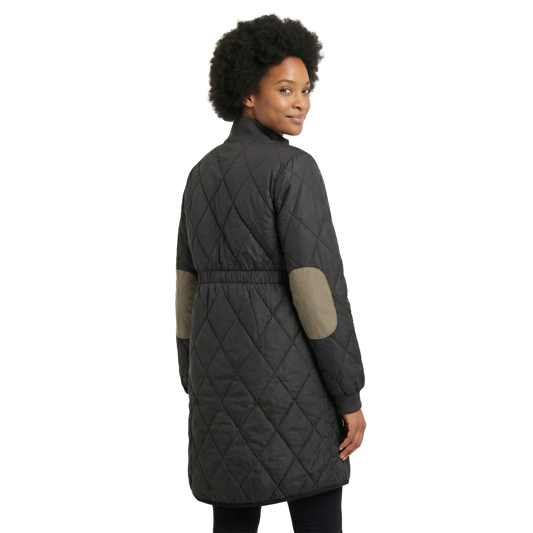 Westborn long women's thermal jacket, Black, large image number 2