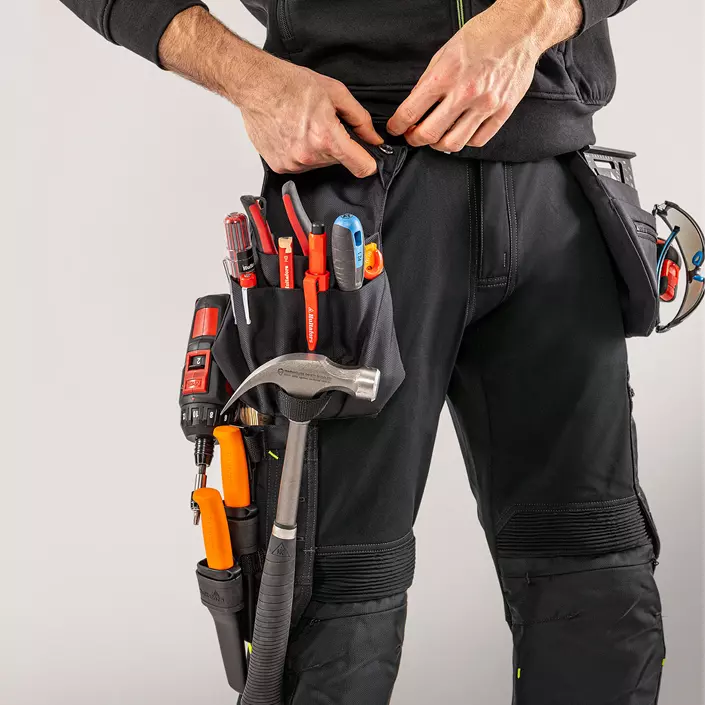 Fristads Flex löst hängande snickare ficka 9802 CRKN, Svart, Svart, large image number 1