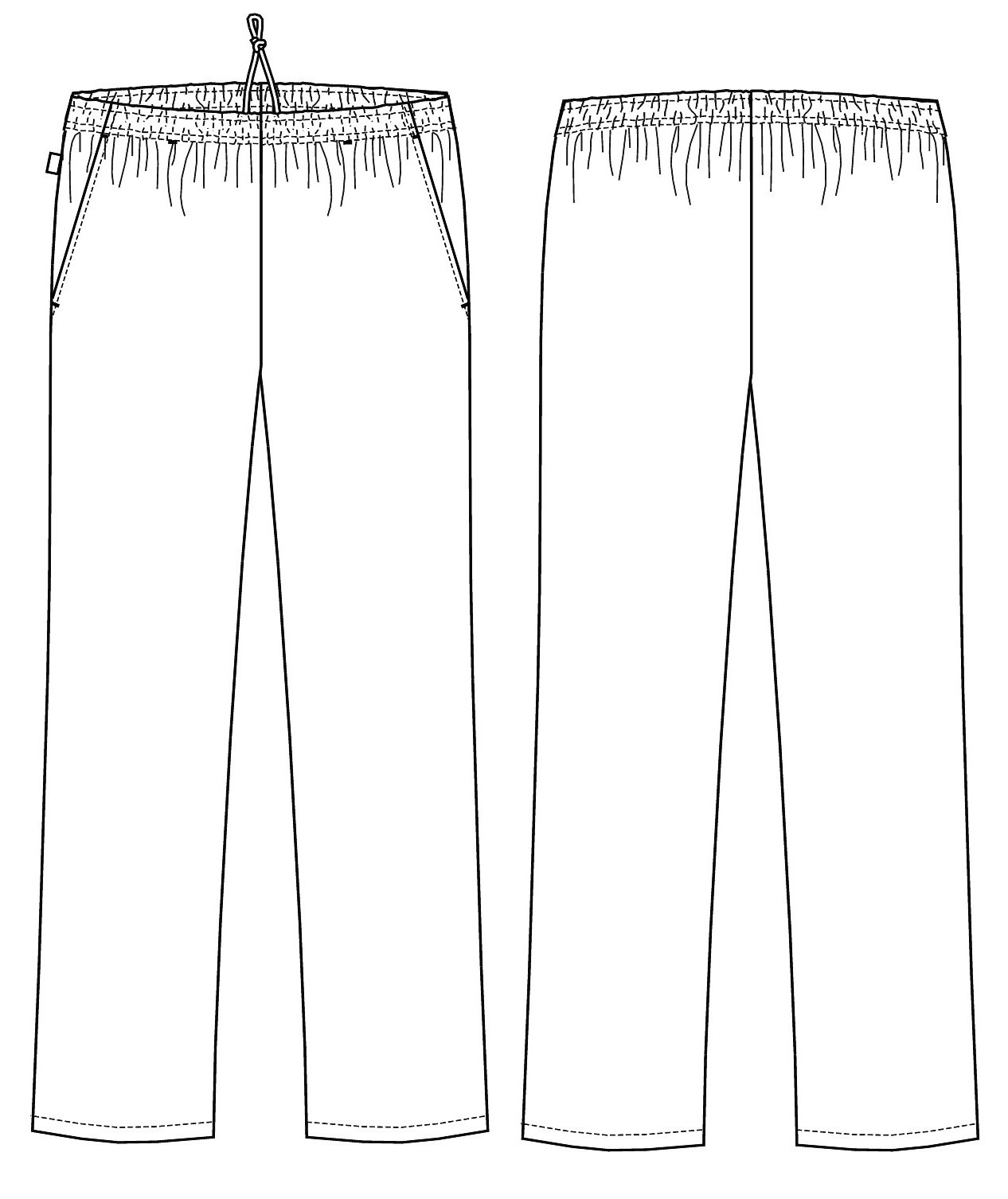 Kentaur jogging trousers leg lenght 90 cm, White