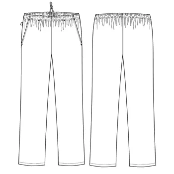Kentaur strikk-/joggingbukser med ekstra benlengde, Hvit