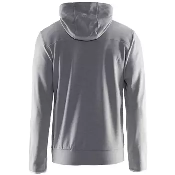 Craft Leisure hoodie with zipper, Grey Melange