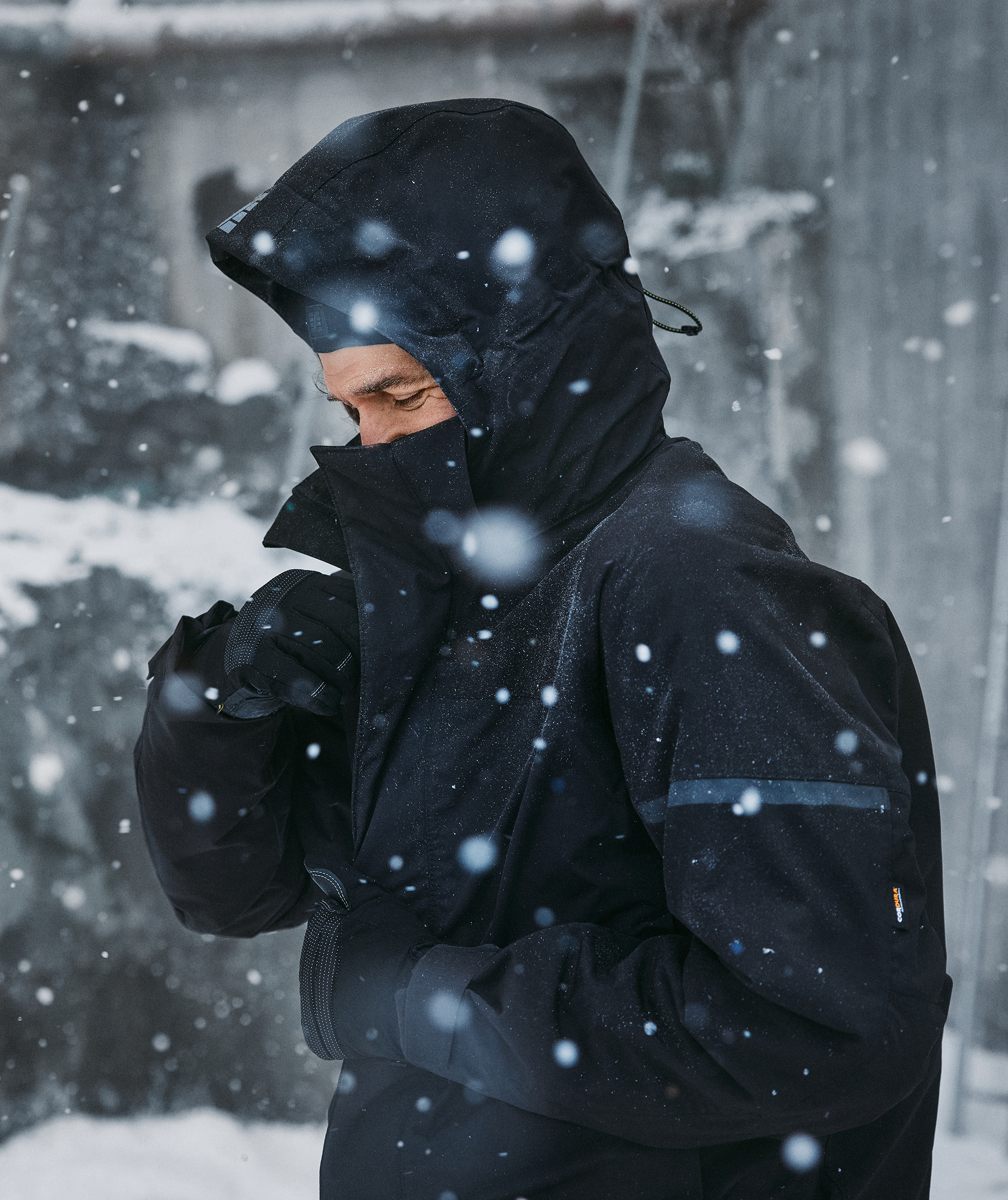 Snickers AllroundWork parka 1801, Black, large image number 8