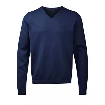 CC55 Berlin strikk pullover/strikk genser med merinoull, Indigoblå