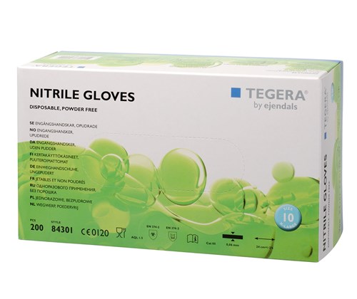 Tegera 84301&nbsp;nitril disposable gloves powder free 200&nbsp;pcs., Blue, large image number 2