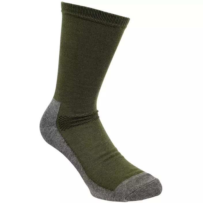 Pinewood 2-pack Coolmax® Liner socks, Green/grey, large image number 0