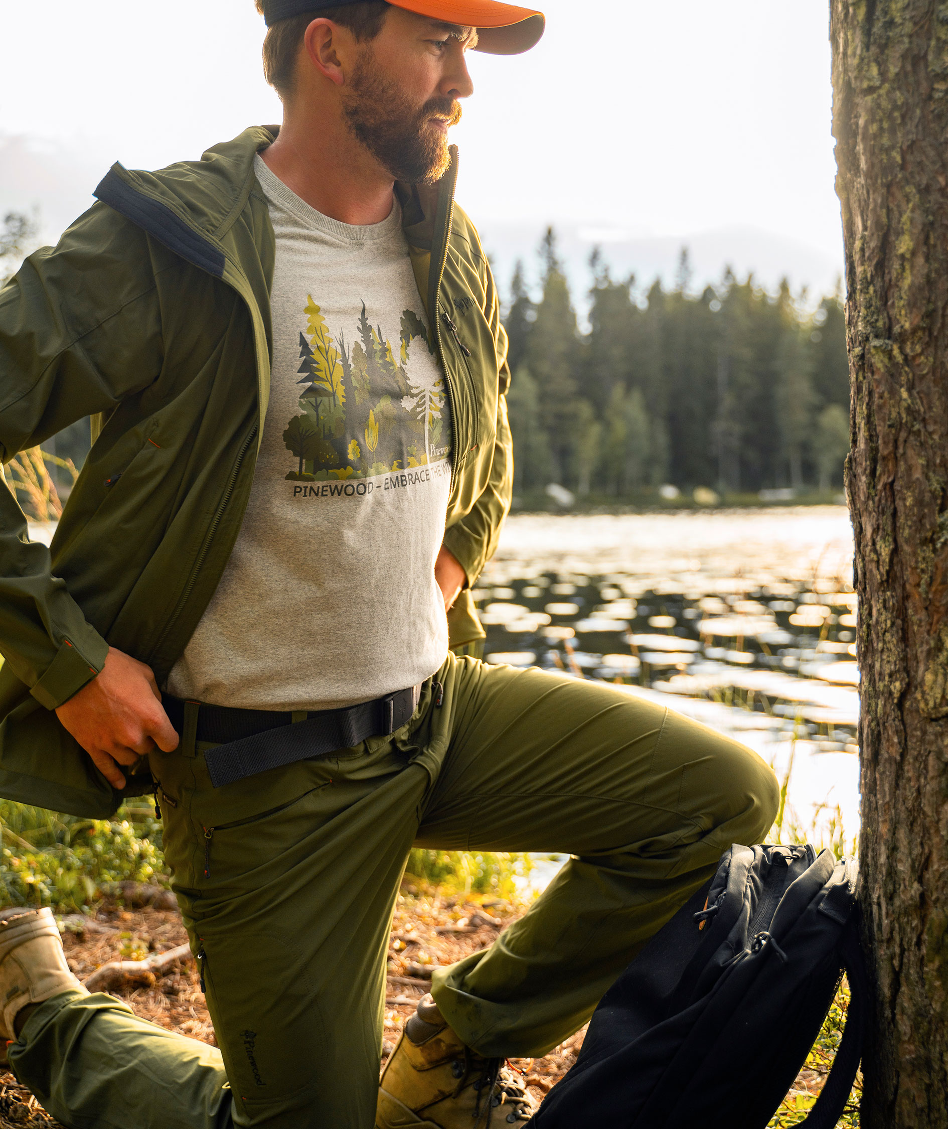 Pinewood Finnveden Sports Light bukser, Pine green, large image number 6