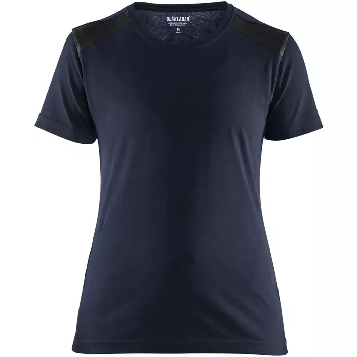 Blåkläder Damen T-Shirt, Dunkel Marine Blau/Schwarz, large image number 0