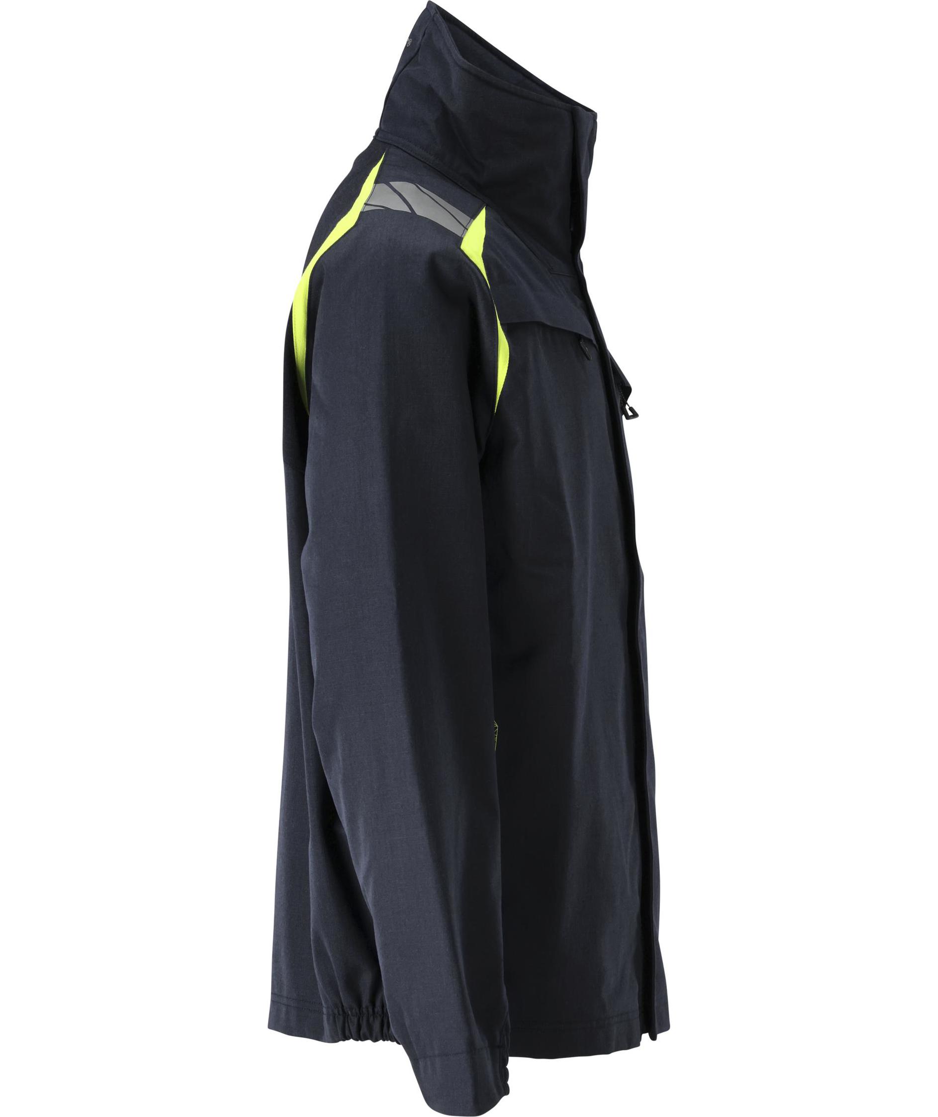 Mascot Accelerate Multisafe jacket, Dark Marine/Hi-Vis Yellow, large image number 2