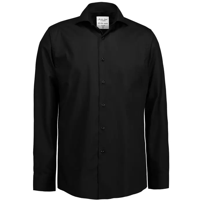 Seven Seas modern fit Fine Twill shirt, Black, large image number 0
