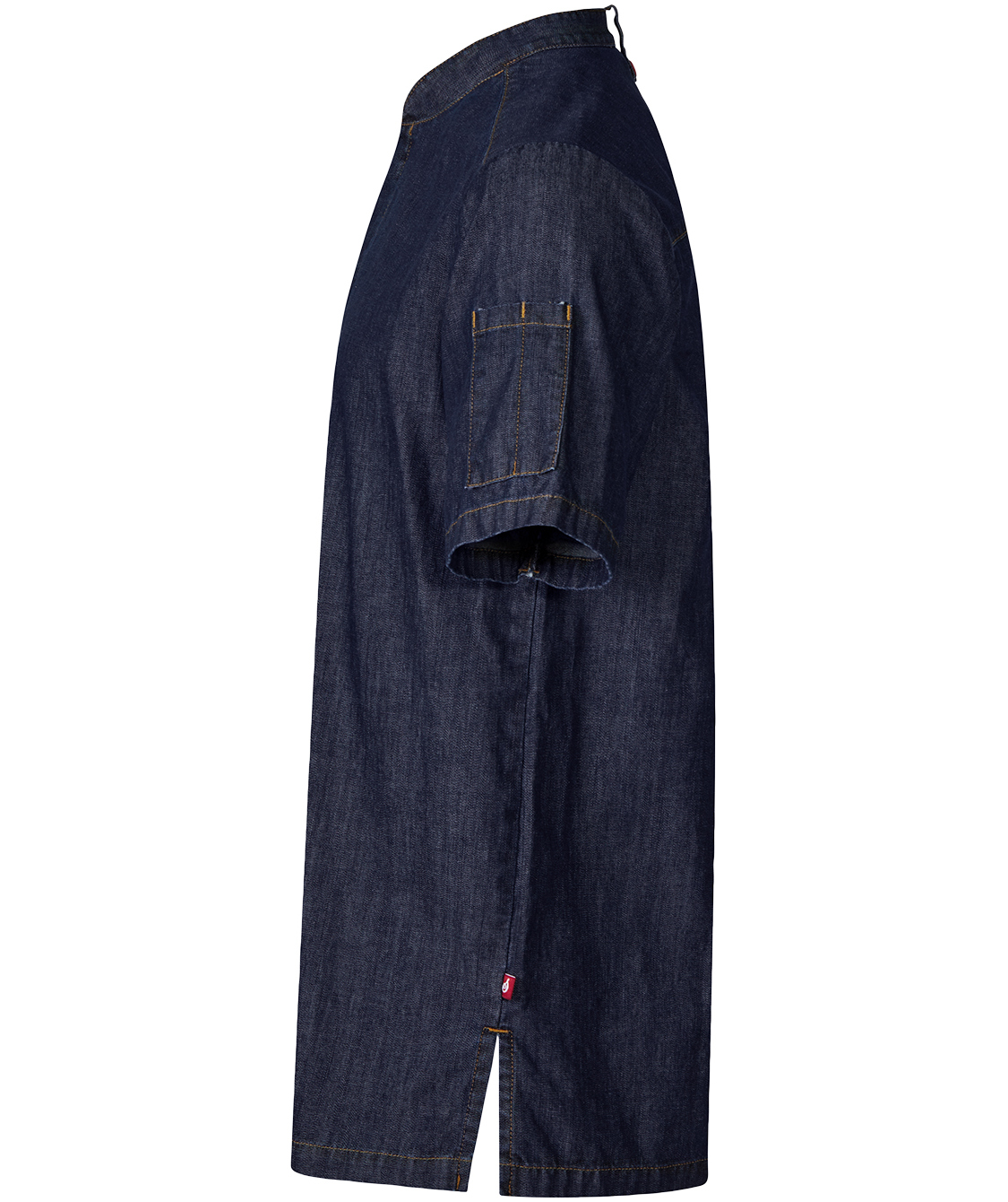 Segers 1097 kort&aelig;rmet kokkeskjorte, Dark blue, large image number 4