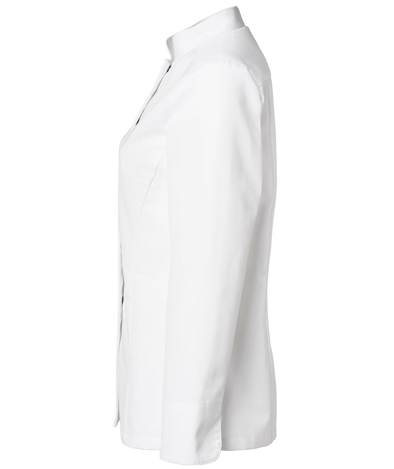 Segers slim fit dame kokkeskjorte, Hvid, large image number 3