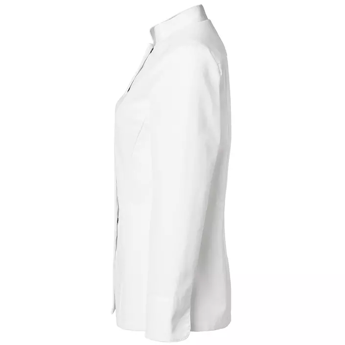 Segers slim fit dame kokkeskjorte, Hvid, large image number 3