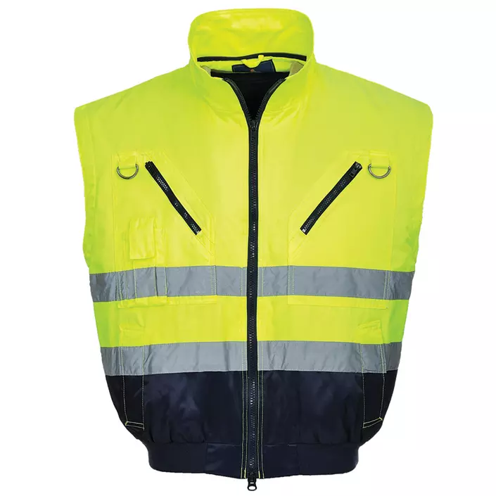 Portwest 3-in-1 pilot jacket, Hi-Vis yellow/marine, large image number 2