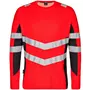 Engel Safety long-sleeved T-shirt, Hi-vis Red/Black